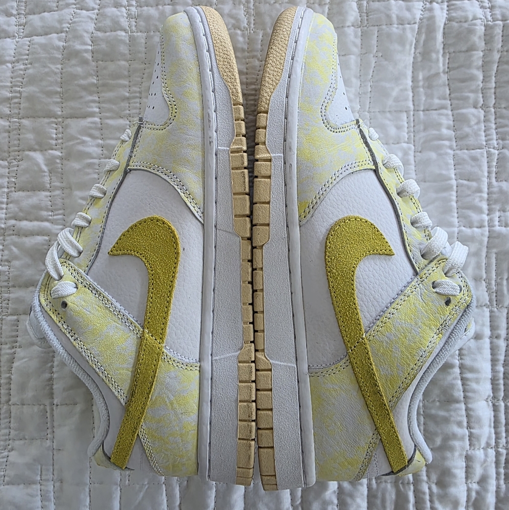Yellow and White Sneakers